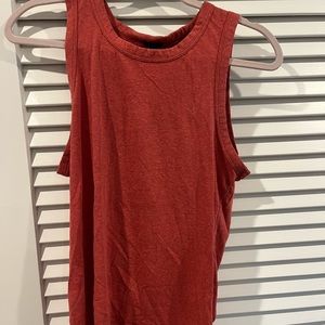 JCrew red tie back tank top
